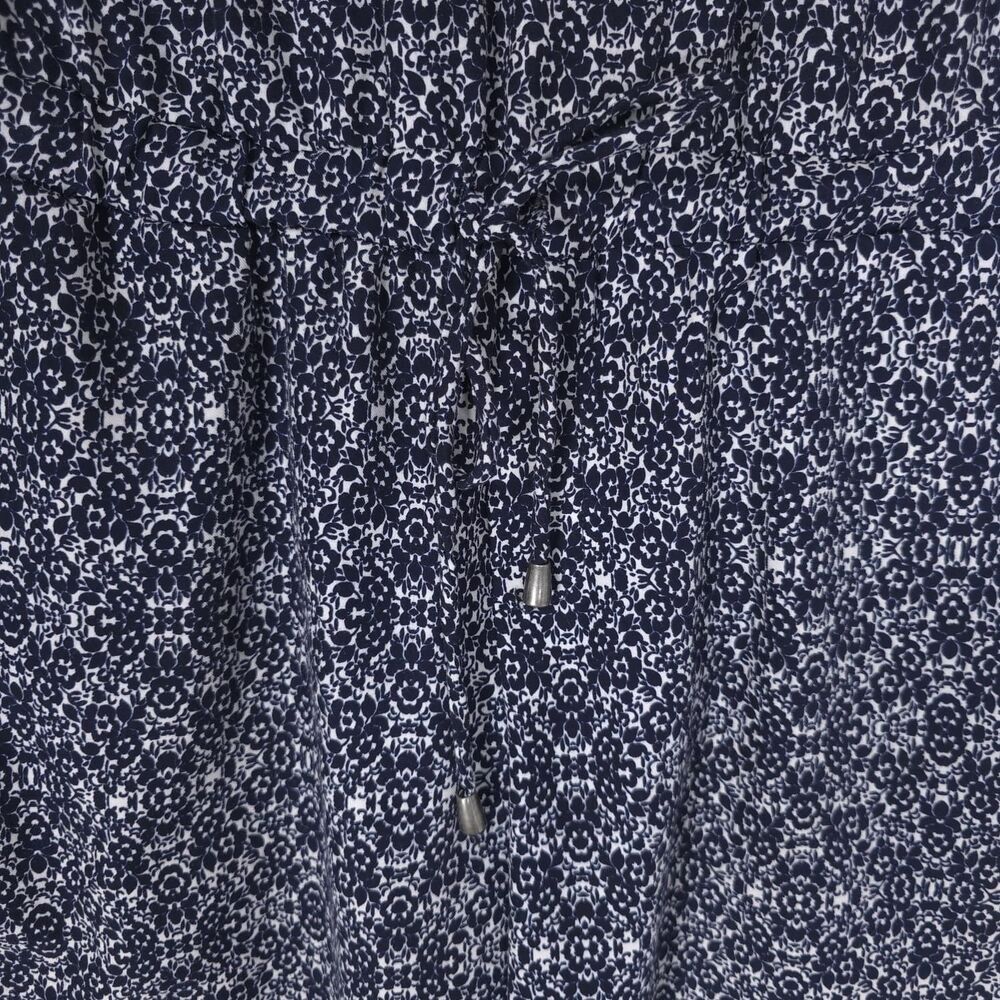 SPLENDID Women's Jumpsuit Floral Navy MEDIUM Pockets SR807-1412 USA MADE - Picture 9 of 14